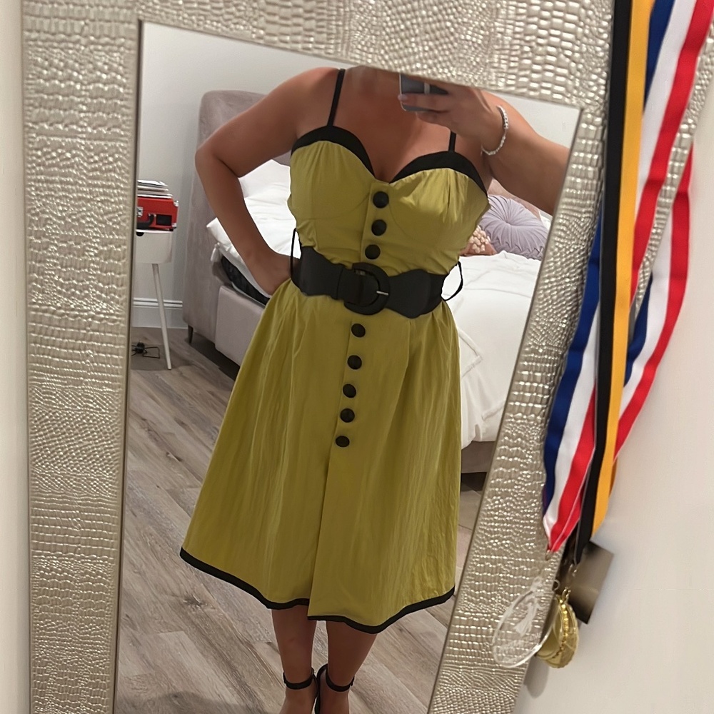 Vintage lime dress